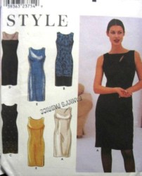 9108 SIMPLICITY  DESIGN YOUR LINED SLEEVELESS SHEATH DRESS PATTERN 8-18